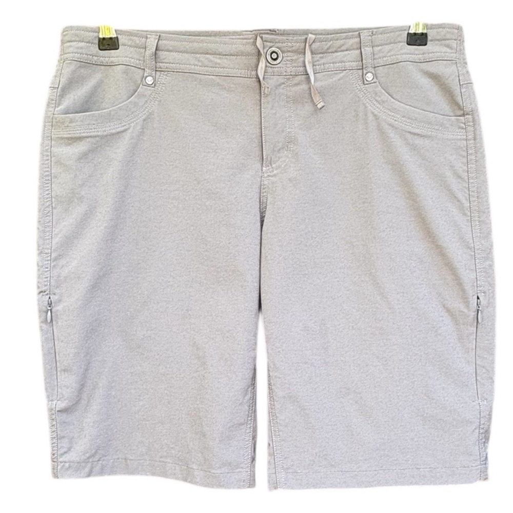 KUHL Mountain Wear Hiking Zip Up Shorts W/ Zippered Pockets Size 14